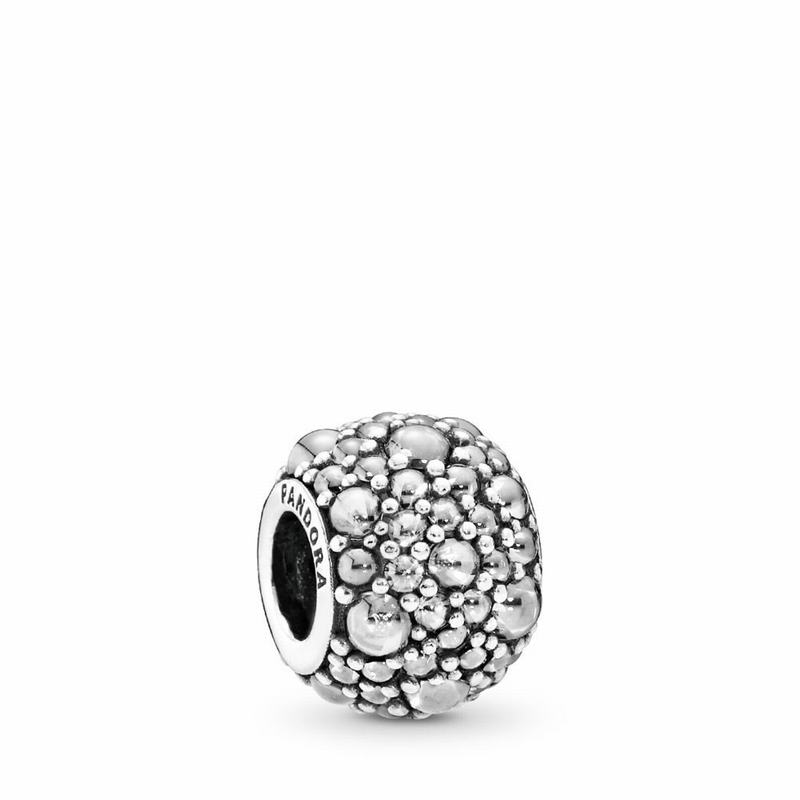 Pandora Shimmering Droplets Charm Ireland - Sterling Silver/Cubic Zirconia - 346591UPQ